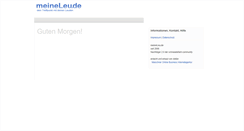 Desktop Screenshot of meineleu.de