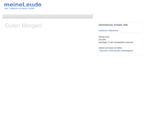 Tablet Screenshot of meineleu.de